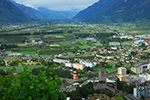 Panorama sur Martigny, Valais