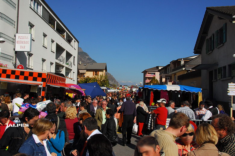 Fully, visiteurs de la fête de la chataigne