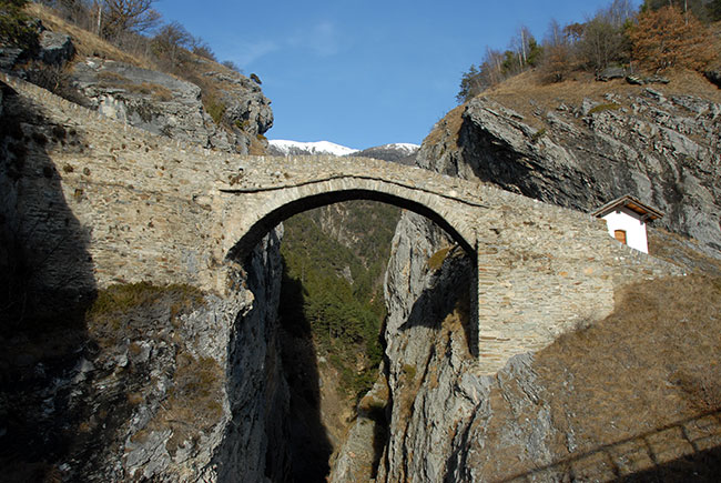 Pont Hohé Brücke, Valais, Suisse