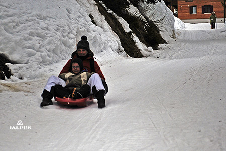 Bettmeralp, luge en famille